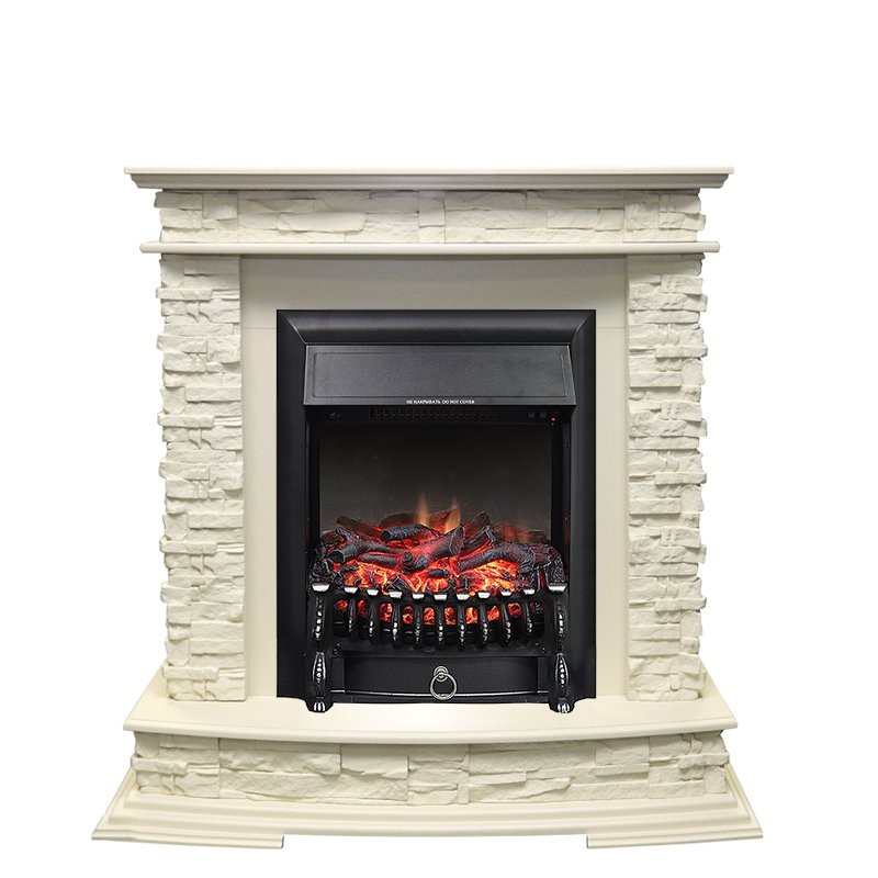 Каминокомплект Royal Flame Luzern - Слоновая кость с очагом Fobos FX Black