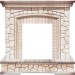 Каминокомплект Dimplex Preston - Белый/Слоновая кость с патиной с очагом Danville Antique Brass FB2