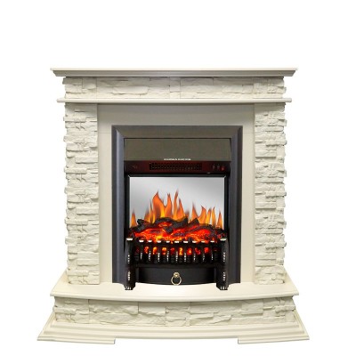 Каминокомплект Royal Flame Luzern - Слоновая кость с очагом Fobos FX M Black