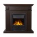 Electrolux Bianco Classic шпон темный дуб с очагом Fobos FX M Black
