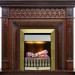 Каминокомплект Dimplex Alexandria - Махагон коричневый антик с очагом Danville Antique Brass FB2