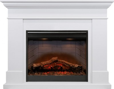 Каминокомплект Dimplex California - Белый (Высота 1005мм) с очагом Symphony 26'' DF2608-INT