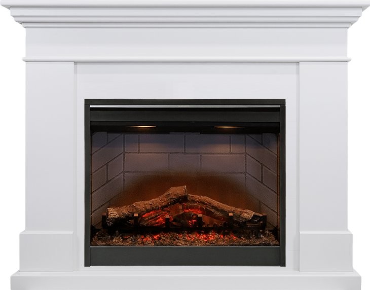 Каминокомплект Dimplex California - Белый (Высота 1005мм) с очагом Symphony 26'' DF2608-INT
