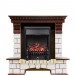 Каминокомплект Royal Flame Pierre Luxe угловой - Темный дуб / Белый с очагом Fobos FX Black
