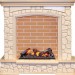 Каминокомплект Dimplex Preston - Слоновая кость с патиной / Кирпич с очагом Cassette 600 NH