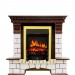 Каминокомплект Royal Flame Pierre Luxe угловой - Темный дуб / Белый с очагом Fobos FX Brass