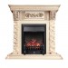 Каминокомплект Royal Flame Luxemburg (каменный) - Сланец/Cлоновая кость патина очаг Fobos FX Black