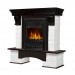 Electrolux Forte Classic камень белый, шпон венге с очагом Majestic FX M Black