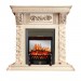 Каминокомплект Royal Flame Luxemburg (каменный) - Сланец/Cлоновая кость патина очаг Fobos FX M Black