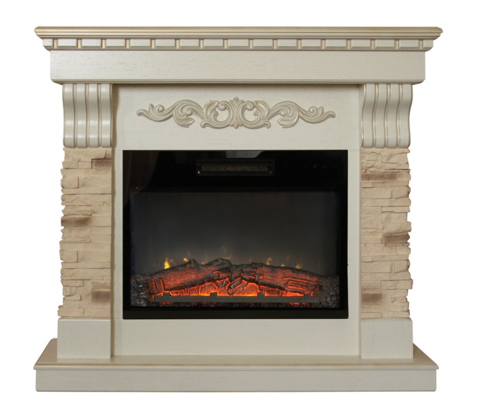 Камин электрический RealFlame Marseille Luxe WT c Kendal 24