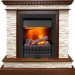 Каминокомплект Dimplex Calgary - Дуб / Сланец белый с очагом Danville Black FB2