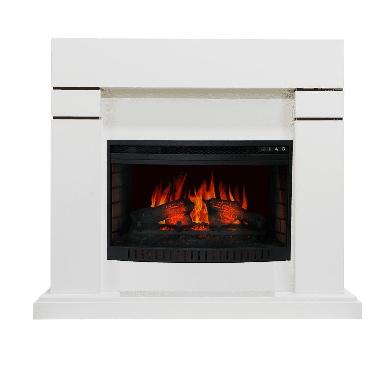 Каминокомплект Royal Flame Lindos - Белый (Высота 915 мм) с очагом Dioramic 26 LED FX