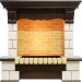 Каминокомплект Dimplex Pierre Luxe угловой - Темный дуб / Шампань h=1035 Cassette 600 LNH-INT дрова