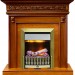 Каминокомплект Dimplex Valletta - Орех с очагом Danville Antique Brass FB2