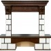 Портал Royal Flame Pierre Luxe Vision 23 FX камень белый/темный дуб