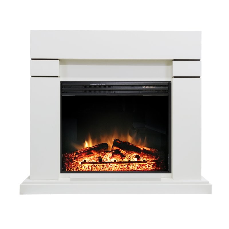 Каминокомплект Royal Flame Lindos - Белый с очагом Jupiter FX New