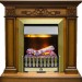 Каминокомплект Dimplex Verona - Дуб антик с очагом Danville Antique Brass FB2