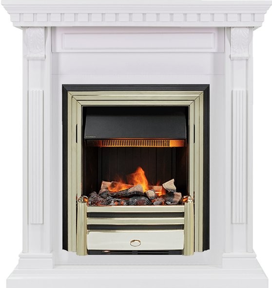 Каминокомплект Dimplex Orlean - Белый дуб с очагом Cavendish