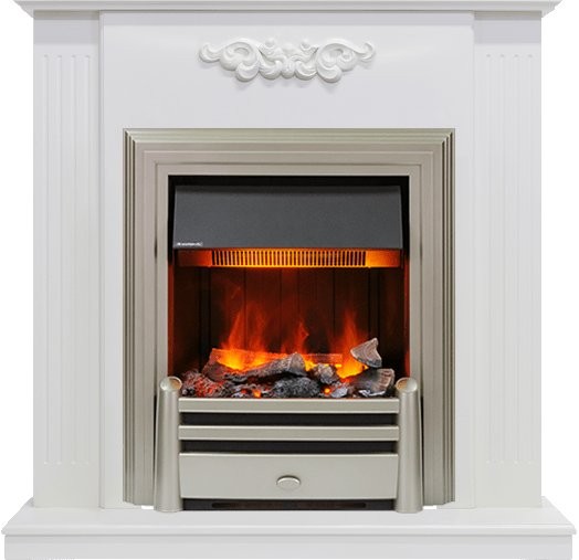 Каминокомплект Dimplex Lumsden - Белый дуб с очагом Chesford