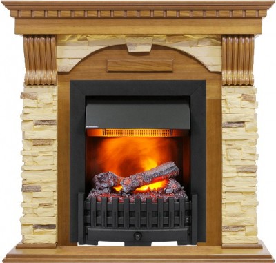 Каминокомплект Dimplex Dublin -  Дуб / Сланец с очагом Danville Black FB2