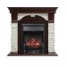 Каминокомплект Royal Flame Dublin - Темный дуб / Сланец белый с очагом Fobos FX Black