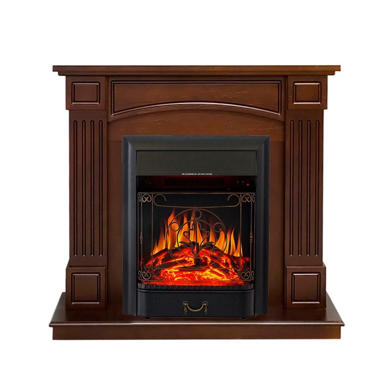 Каминокомплект Royal Flame Boston - Темный дуб (Высота 925см) с очагом Majestic FX Black