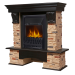 Портал Firelight Pietra Classic сланец натуральный, шпон темный дуб