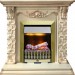 Каминокомплект Dimplex Adriana - Cлоновая кость с очагом Danville Antique Brass FB2